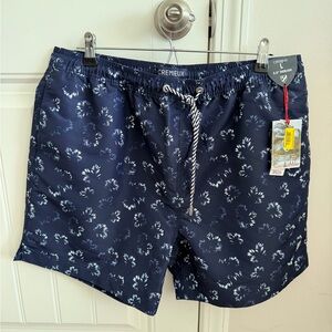 NWT! Cremieux Men's Blue Swim Shorts